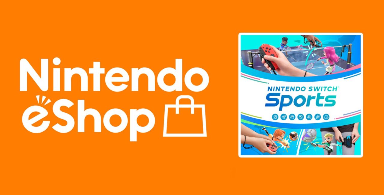 Logo Nintendo eShop met Nintendo Switch Sports-icoon