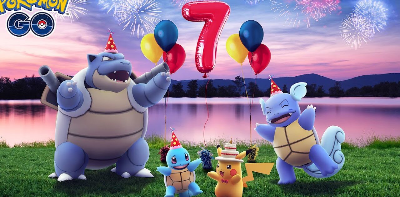 Hoofdafbeelding bij Pokémon GO's 7th Anniversary Party van 6 juli