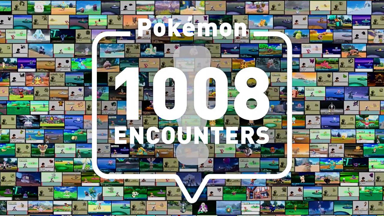 Afbeelding toont collage uit video over 1008 Pokémon